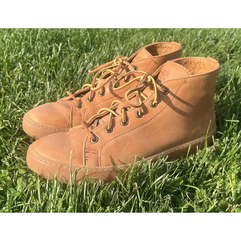 Tanner Goods x Rancourt Court Classic Mid Sneakers Limited Run USA Vibram Size 8